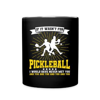 Pickleball spielen Pickleball-Spieler Pickleball-L - Tasse einfarbig - Schwarz - Vorne