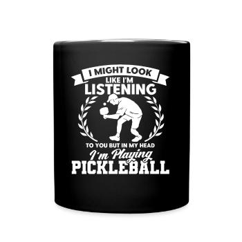 Paddleball Pickleball Player Pickleball Cadeau - Mug uni - noir - Devant