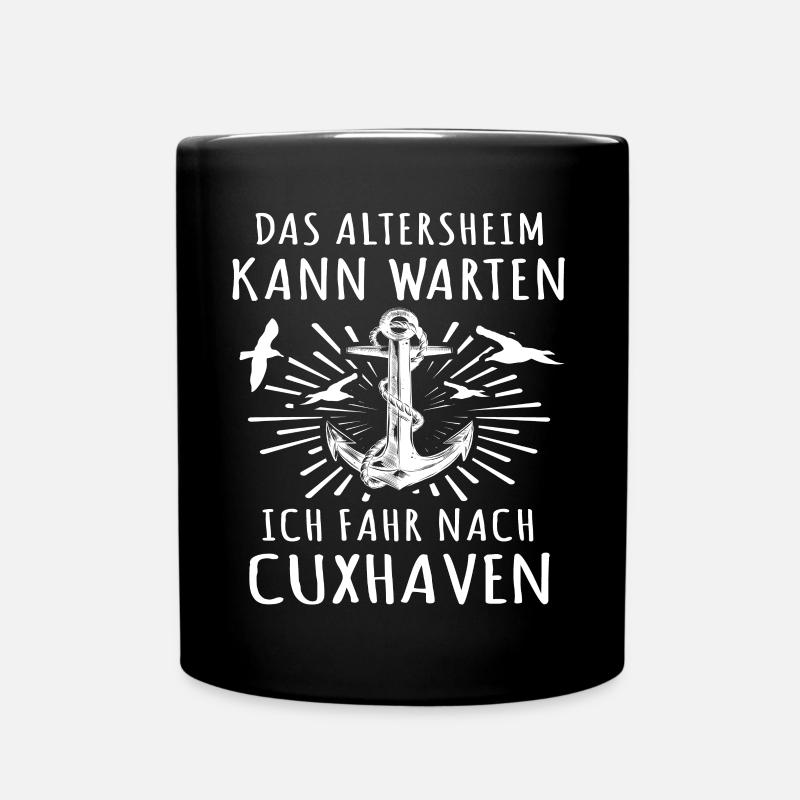 Cuxhaven - Tasse einfarbig - Schwarz