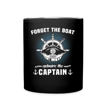 Captain Boat Captain - Full Colour Mug - black - Front