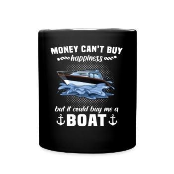 Captain Boat Captain - Full Colour Mug - black - Front