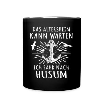 Husum - Tasse einfarbig - Schwarz - Vorne