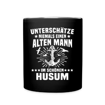 Husum - Tasse einfarbig - Schwarz - Vorne