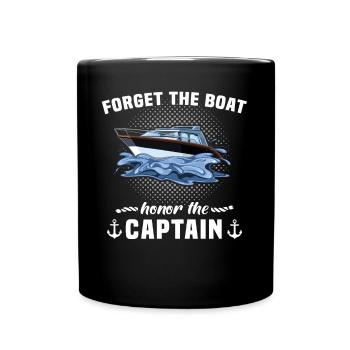 Captain Boat Captain - Full Colour Mug - black - Front