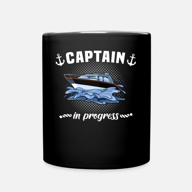Captain Boot Kapitän - Tasse einfarbig - Schwarz