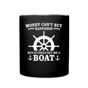 Captain Boat Captain - Full Colour Mug - black - Front