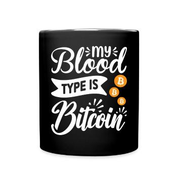 Bitcoin BTC Crypto Blockchain Coin Exchange - Mug uni - noir - Devant