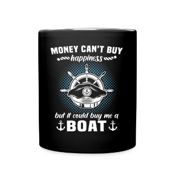 Captain Captain Boat Owner Boat - Full Colour Mug - black - Front