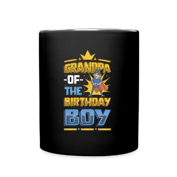 Grandfather Of the Birthday Child - Full Colour Mug - black - Front