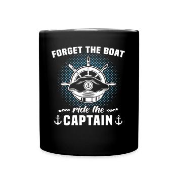 Captain Boat Owner Captain - Full Colour Mug - black - Front