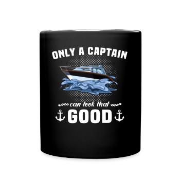 Captain Boat Owner Captain - Full Colour Mug - black - Front