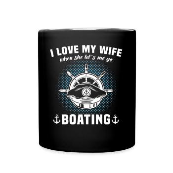 Capitaine Voilier Bateau à moteur Capitaine - Mug uni - noir - Devant