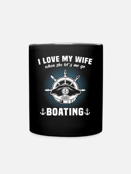 Kapitän Segeln Motorboot Captain - Tasse einfarbig - Schwarz