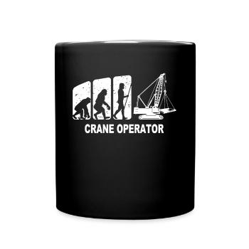 Grutier Cher grutier Amour Grues - Mug uni - noir - Devant