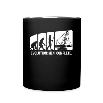 Grutier Cher grutier Amour Grues - Mug uni - noir - Devant