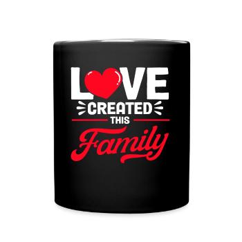 Adoption of children Foster parents Adoption - Full Colour Mug - black - Front