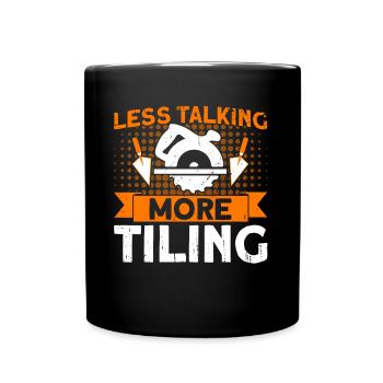 Carrelage Tiler Cadeau d’artisan - Mug uni - noir - Devant