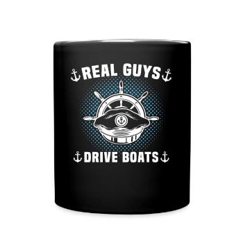 Captain Captain Boat - Full Colour Mug - black - Front