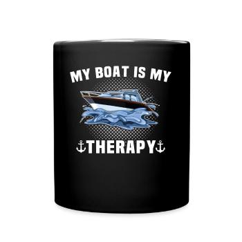 Captain Captain Boat - Full Colour Mug - black - Front