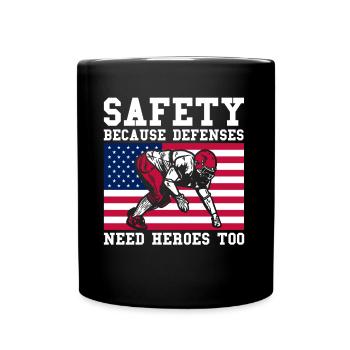 Football Game American Football Football Player - Full Colour Mug - black - Front
