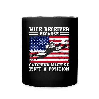 Match de football américain - Mug uni - noir - Devant