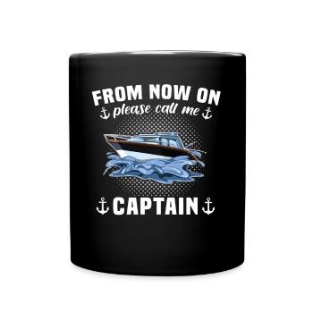 Kapitän Call Me Captain - Mug uni - noir - Devant
