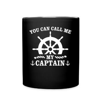 Kapitän Call Me Captain - Mug uni - noir - Devant