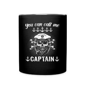 Kapitän Call Me Captain - Mug uni - noir - Devant