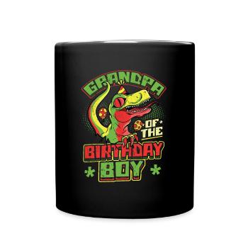 Grand-père du garçon d’anniversaire - Mug uni - noir - Devant