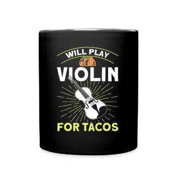 Violin Orchestra Violinist Violin Lover Gift - Full Colour Mug - black - Front