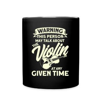 Violoniste Orchestre-Violoniste Violoniste Gesche - Mug uni - noir - Devant