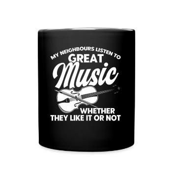 Violoniste Violoniste Violoniste Cadeau - Mug uni - noir - Devant