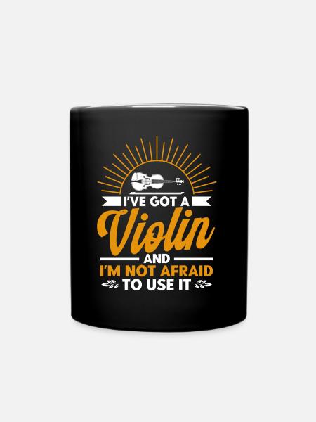 Orchester-Violinist Geigenliebhaber Geige Geschenk - Tasse einfarbig - Schwarz