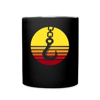Crane operator Crawler crane Crane driver crane - Full Colour Mug - black - Front
