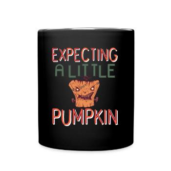 Halloween - Expecting a little Pumpkin - Full Colour Mug - black - Front