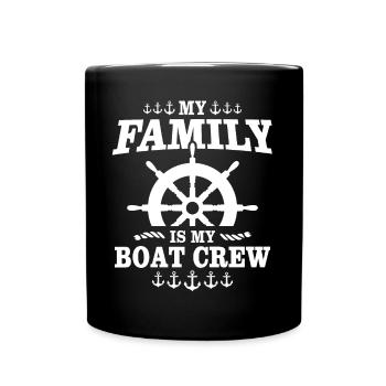 Capitaine Équipage du bateau - Mug uni - noir - Devant