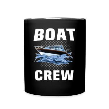 Capitaine Équipage du bateau - Mug uni - noir - Devant
