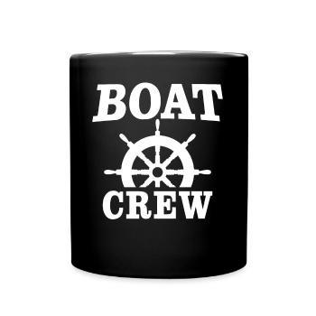Capitaine Équipage du bateau - Mug uni - noir - Devant