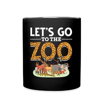 Zoo Travel Safari Family Animal Lovers - Full Colour Mug - black - Front