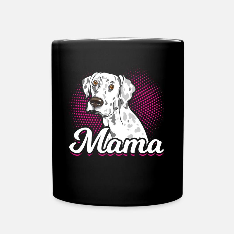 Mama Dalmatiner Hund Liebhaber - Tasse einfarbig - Schwarz