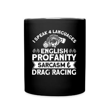 Voiture de course Drag Racing Cadeau de voiture de course - Mug uni - noir - Devant