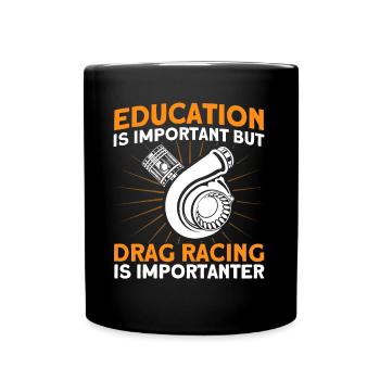 Car Racing Drag Racer Racing Car Cadeau - Mug uni - noir - Devant