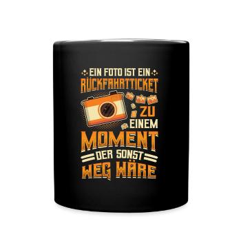 Photo return ticket past photographer. - Full Colour Mug - black - Front