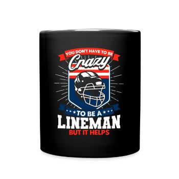 American Football Mannschaft American Football Foo - Tasse einfarbig - Schwarz - Vorne