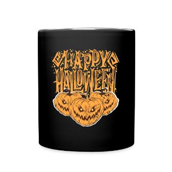 Halloween Pumpkin - Full Colour Mug - black - Front