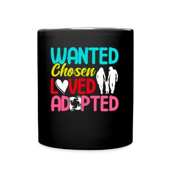 Adoption of children Adoption foster parents - Full Colour Mug - black - Front