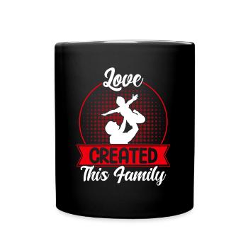Adoption of children Foster parents Adoption - Full Colour Mug - black - Front