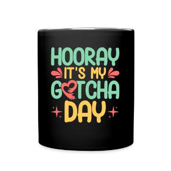 Foster parents Adoptive parents Adoption of children - Full Colour Mug - black - Front