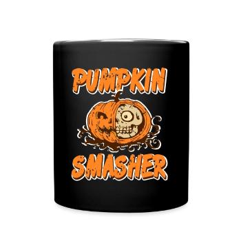 Halloween Kürbis - Pumpkin Smacher - Full Colour Mug - black - Front