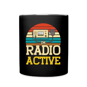 Diffusion en code Morse radioamateur radio amateur Gehe - Mug uni - noir - Devant